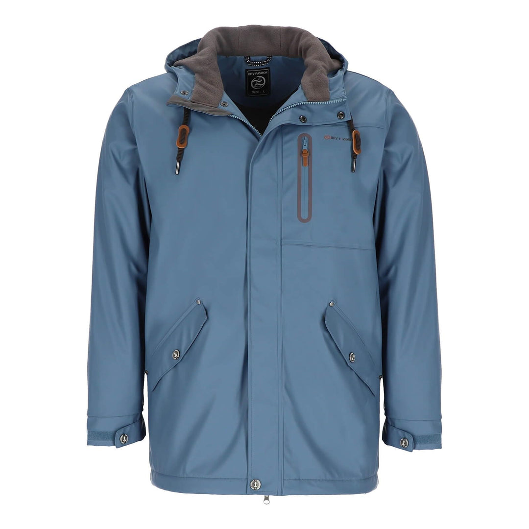 Dry Fashion Herren Regenjacke Bergen - Herrenjacke Regenmantel Männer Jacke Gefüttert Winddicht Wass