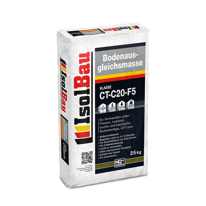 Isolbau Bodenausgleichsmasse 2-20mm CT-C20-F5-25 kg Selbstnivellierende Ausgleichsmasse für Bodenunt