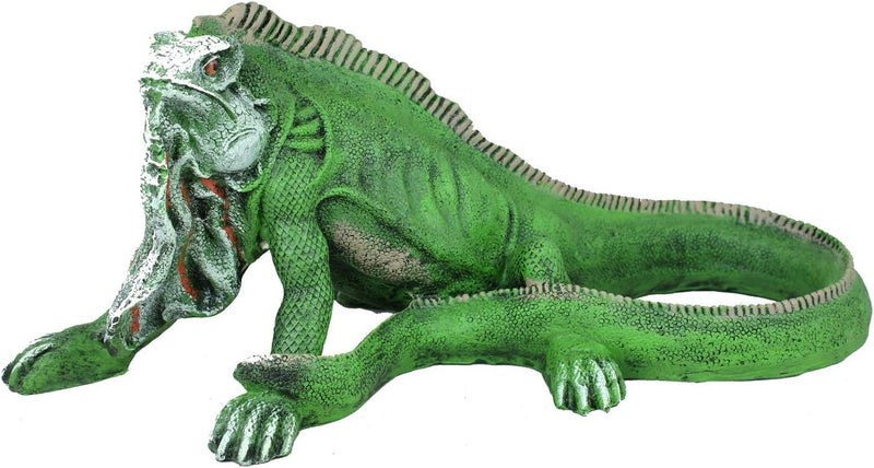 colourliving Leguan Figur 52 cm grün Echse Reptilien Dekofigur Gartenfigur Tierfigur exotische Dekor