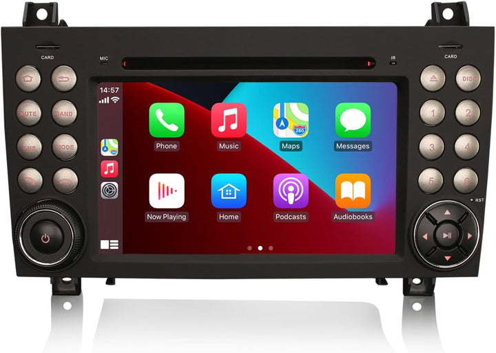 Erisin Android 14 8-Kern Autoradio Mit GPS für Mercedes-Benz SLK Klasse R171 SLK200 SLK280 7 Zoll Na
