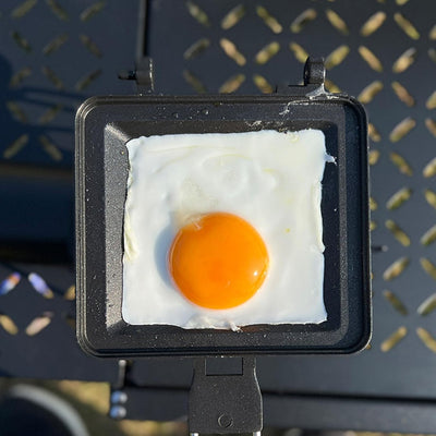 Camping Toastie Maker Toasted Sandwish Maker Herd Toasted Maker Backform mit Griffen Doppelseitige G