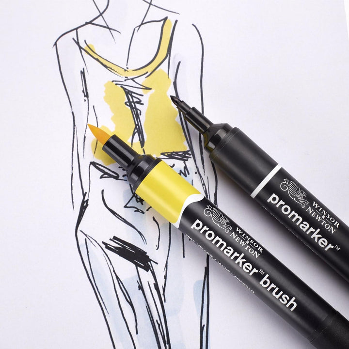 Winsor & Newton 0290152 ProMarker, Professioneller Layoutmarker - 2 Spitzen, fein und breit für Zeic