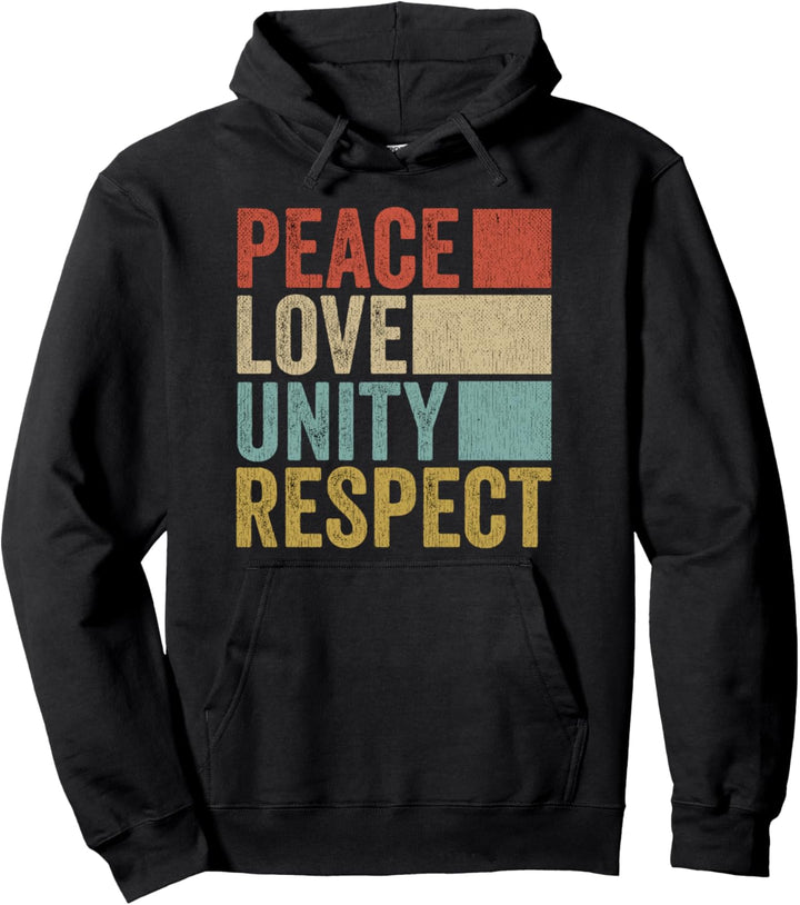 Frieden Liebe Einigkeit Respekt Pullover Hoodie
