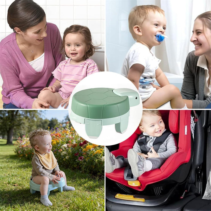 Toilettensitz Kinder Töpfchen Training Sitze Reisetöpfchen Faltbar mit Tragetasche und 20 Töpfchen E