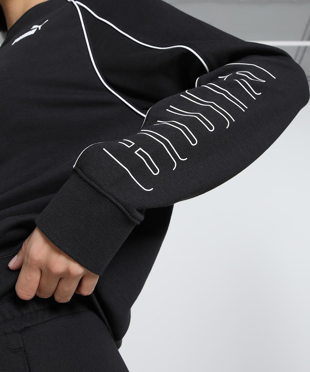 Puma Mädchen Puma Sport Relaxed Crew Tr Hooded Sweatshirt (1er Pack) L Puma Black, L Puma Black