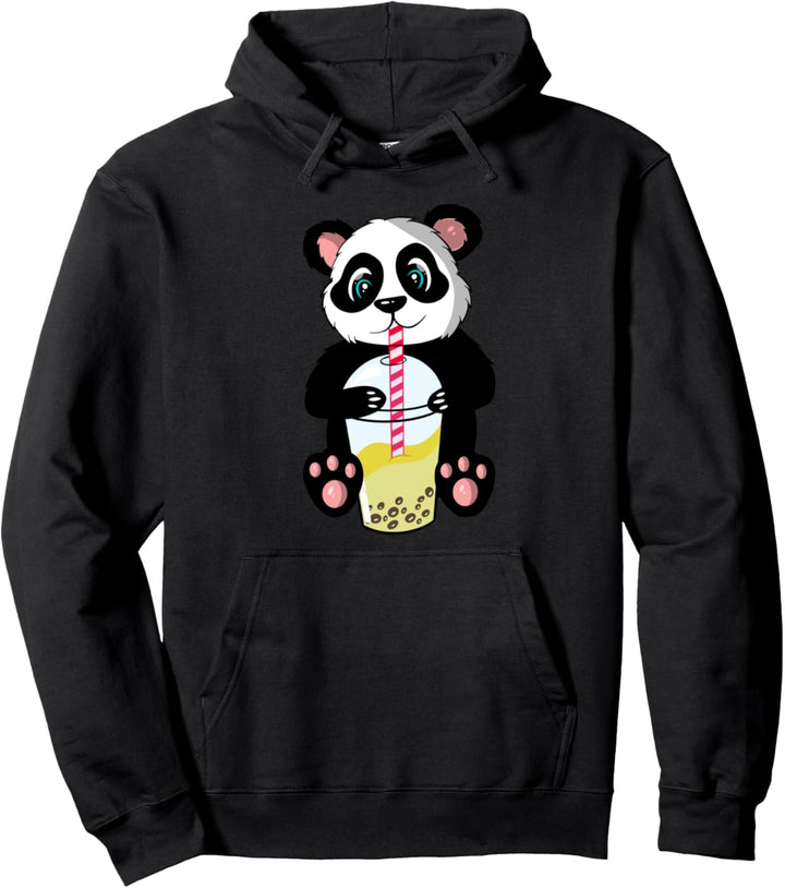 Netter Panda, Boba, Bubble Tea, Anime, lustig Pullover Hoodie