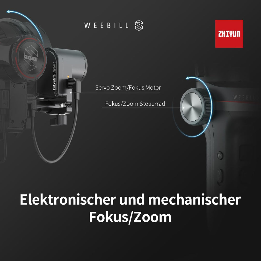 ZHIYUN Weebill S [offiziell] Stabilisator Kamera, 3-Achsen Gimbal für DSLR- und Spiegelkamera, leich