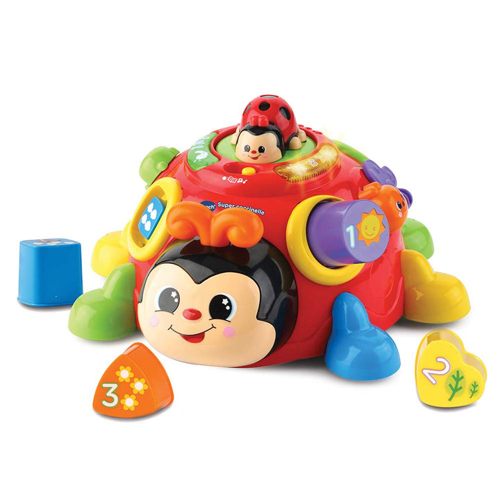 VTech – Super Marienkäfer – Formen zum Einbauen – 2 Spielmodi – Version FR Neue Version des Marienkä