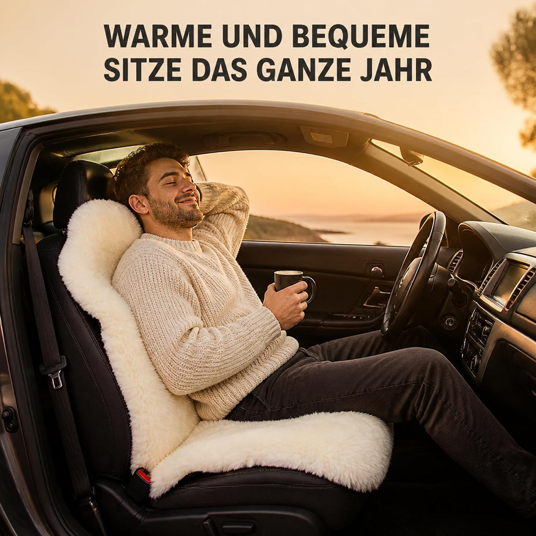 Leibersperger Hochwertige Autofell Sitzauflage Stoffsitz – Geeignet für Jede Jahreszeit - Besonders