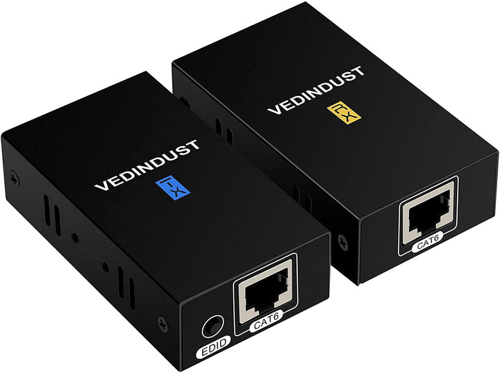 VEDINDUST HDMI Extender 1080p 60m (196ft) HDMI over Ethernet auf RJ45 Übertragung auf Cat5e Cat6 Cat