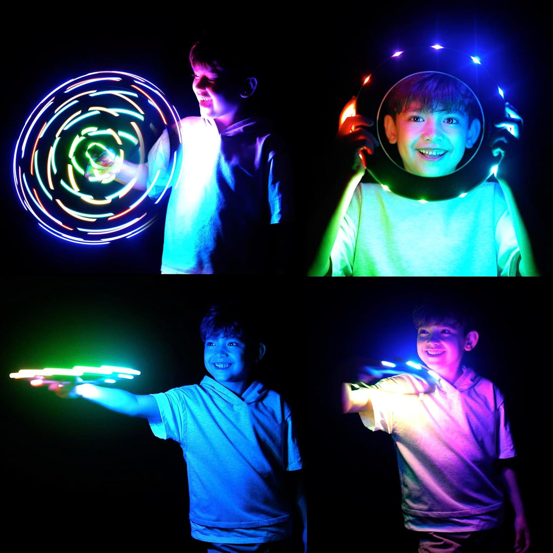 TOSY Fliegender Ring – 16 Millionen RGB-Farben oder 12 LEDs, hell, automatisches Aufleuchten, sicher
