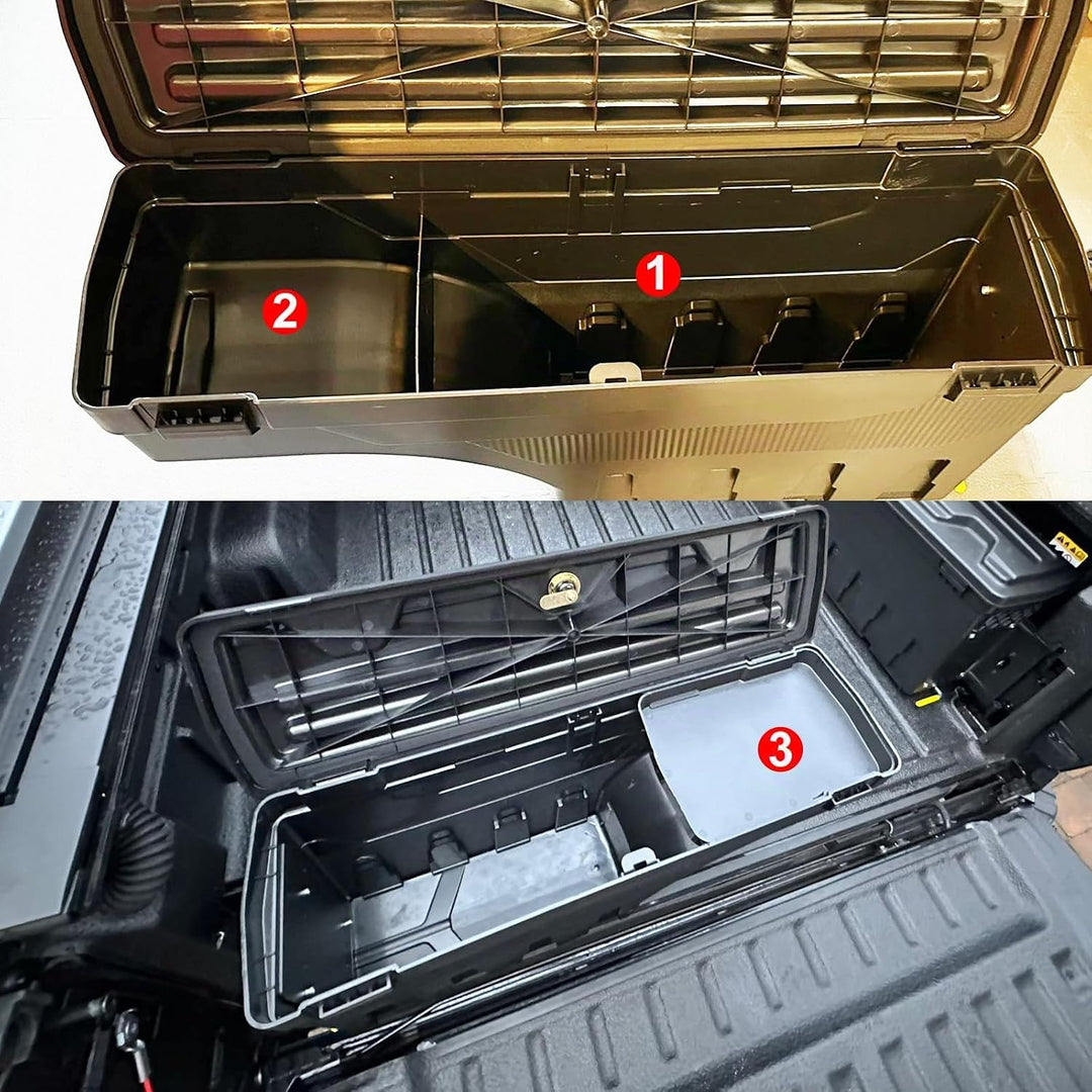 Werkzeugkasten für Ford Ranger Raptor Wildtrak T9 (2023–2026) - 180° schwenkbar, wasserdicht, abschl