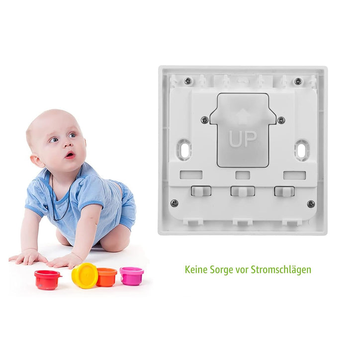 Kabelloses Lichtschalter-Set, Batterieloser 1000 W kinetischer RF-Schalter mit Empfänger mit 100 m R