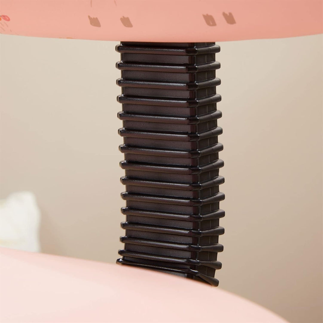 CARO-Möbel Drehstuhl Alpaca für Kinder Kunstleder in pink, Kinderschreibtischstuhl höhenverstellbar