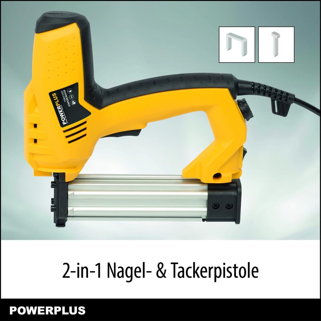 POWERPLUS Elektrotacker POWX13800 - Tacker - Nagler 50W - 500 Acc.
