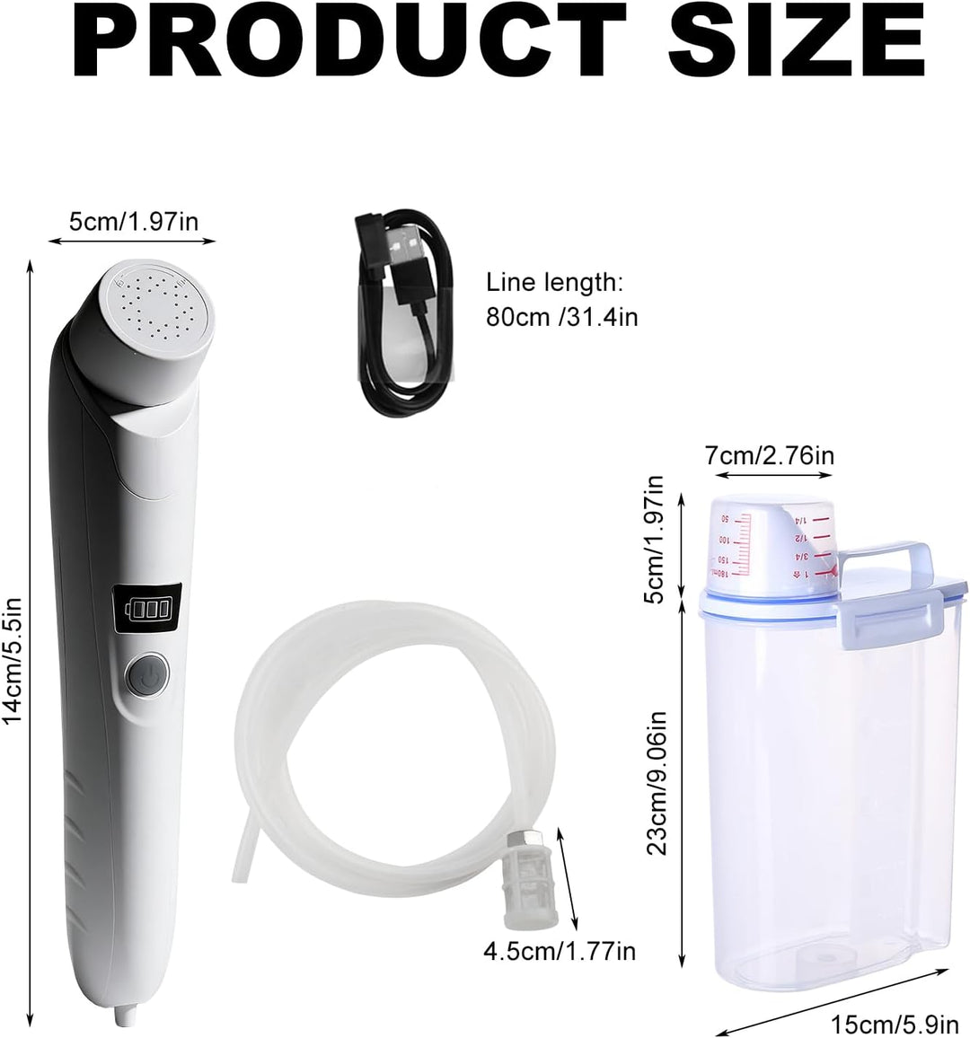 Elektrisches Bidet, 2.5l Portable Bidet Mit Wassertank, Schlauch Mit Anschlussstück, Ipx6 Wasserdich