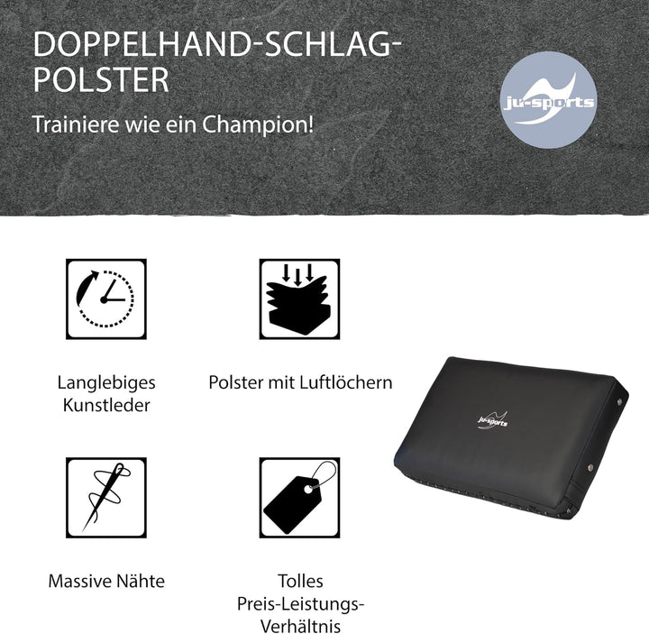 Ju-Sports Doppelhand Schlagpolster Kampfsport 1 STK I Grosse Pratze aus Kunstleder I Ideal zum Train