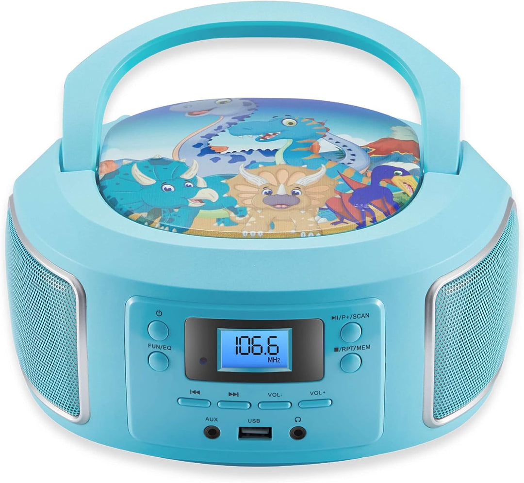Tragbare Boombox | FM Radio | AUX-In | CD/CD-R | USB | Kopfhöreranschluss | Kompaktanlage | CD-Playe