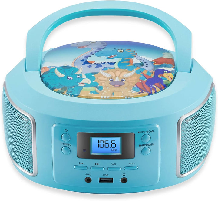 Tragbare Boombox | FM Radio | AUX-In | CD/CD-R | USB | Kopfhöreranschluss | Kompaktanlage | CD-Playe