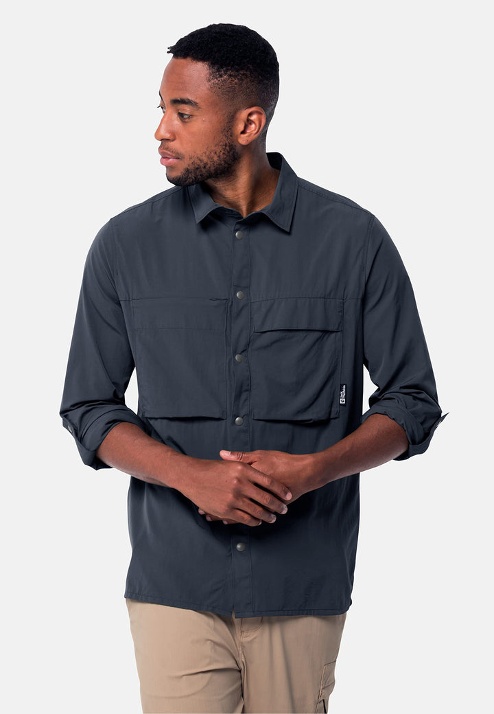 Jack Wolfskin Herren Atacama Wander-Shirt XXL Night Blue, XXL Night Blue
