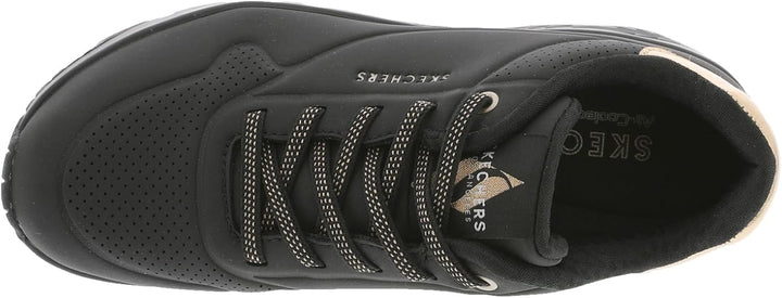 Skechers Damen Uno Stand On Air Sneaker 27 EU Black Durabuck, 27 EU Black Durabuck