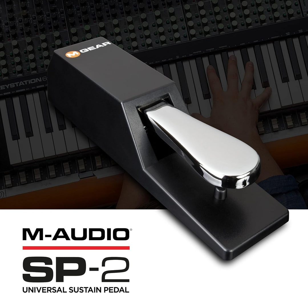 M-Audio SP-2 - Universal Sustain Pedal mit Piano Style Action, das ideale Zubehör für MIDI-, digital