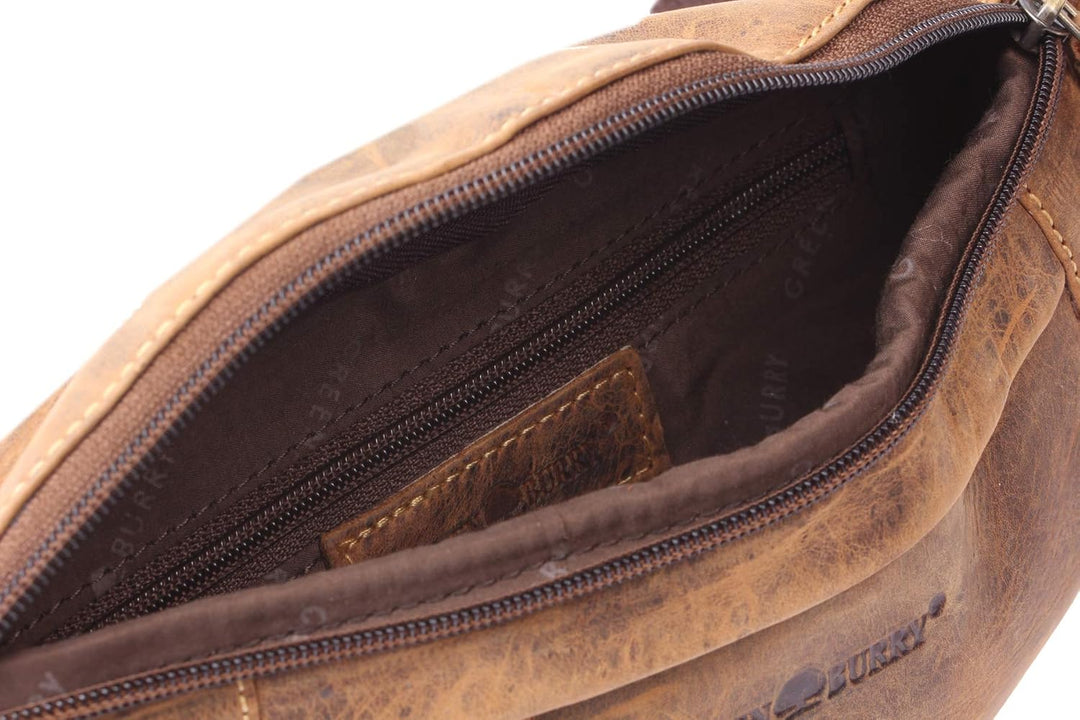 Green Burry Vintage Bauchtasche 2 1743A, Bauchtasche, Braun, one size Brown, Brown