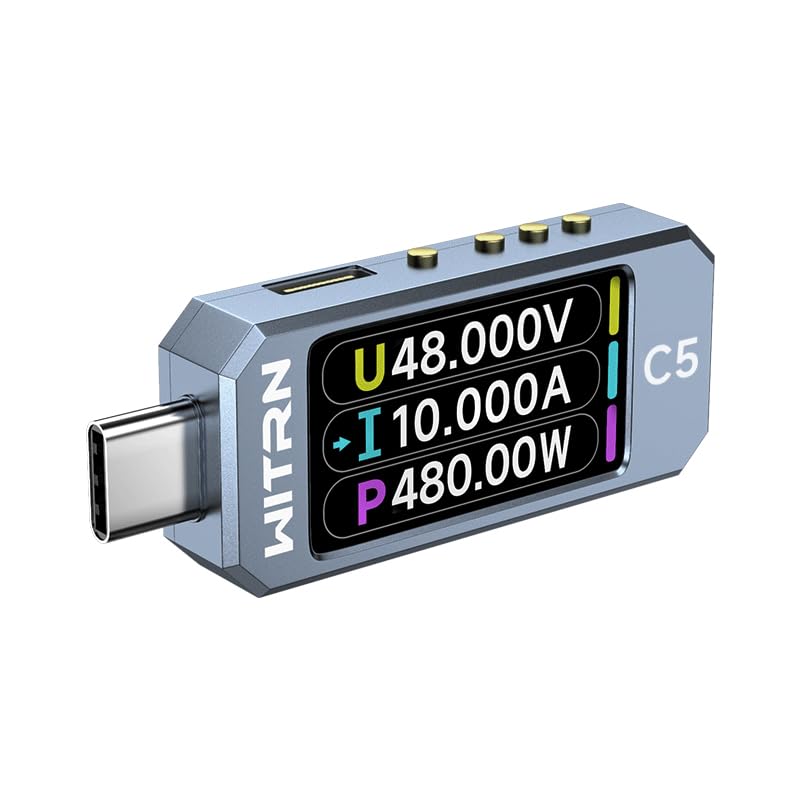 USB-Leistungsmesser PD 3.1 Typ-C-Tester Digitalmultimeter Stromtester Spannungsprüfer DC 48V 6A PD 2
