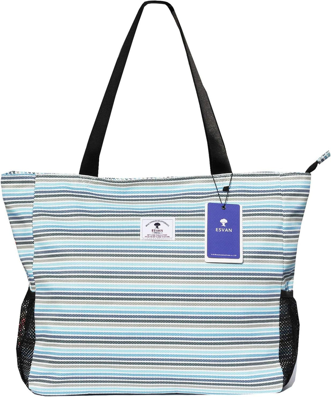 Grosse Strandtasche, wasserabweisend, leicht, 50,8 cm, für Damen, für Fitnessstudio, Strand, Reisen,