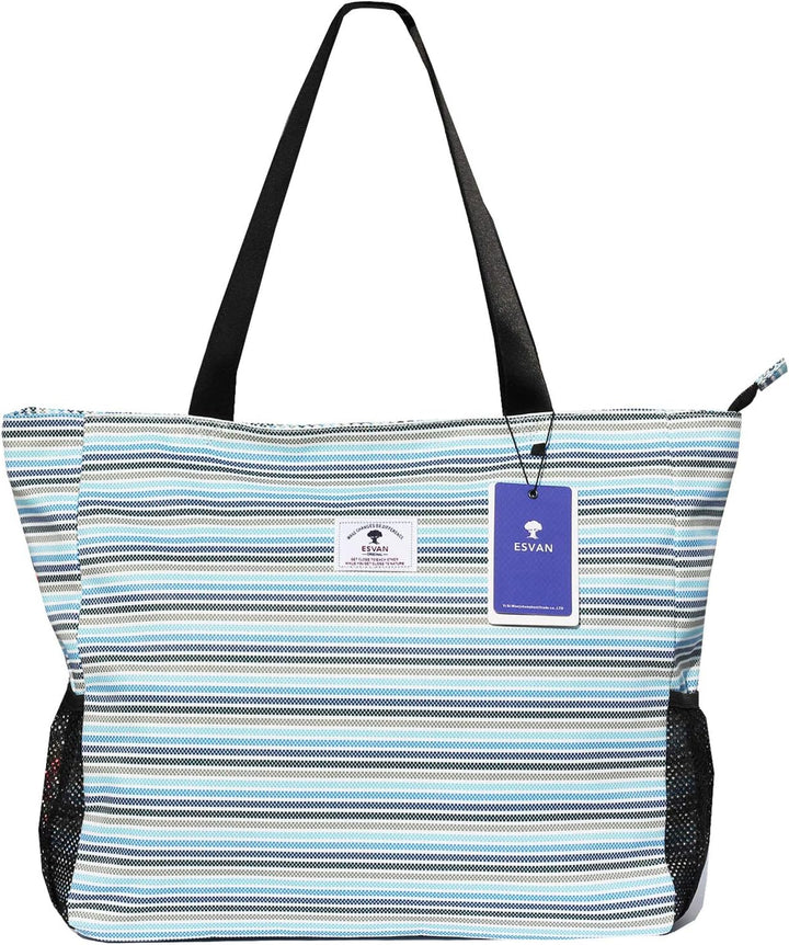 Grosse Strandtasche, wasserabweisend, leicht, 50,8 cm, für Damen, für Fitnessstudio, Strand, Reisen,