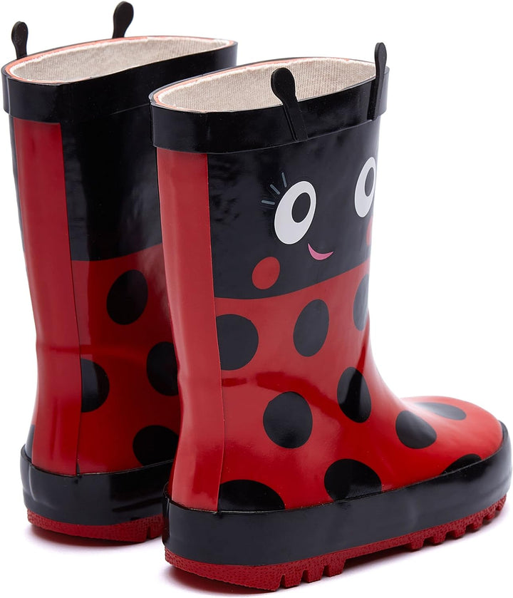 Harry Bear Kinder Gummistiefel mit Ladybug Rot 28 (UK 10)