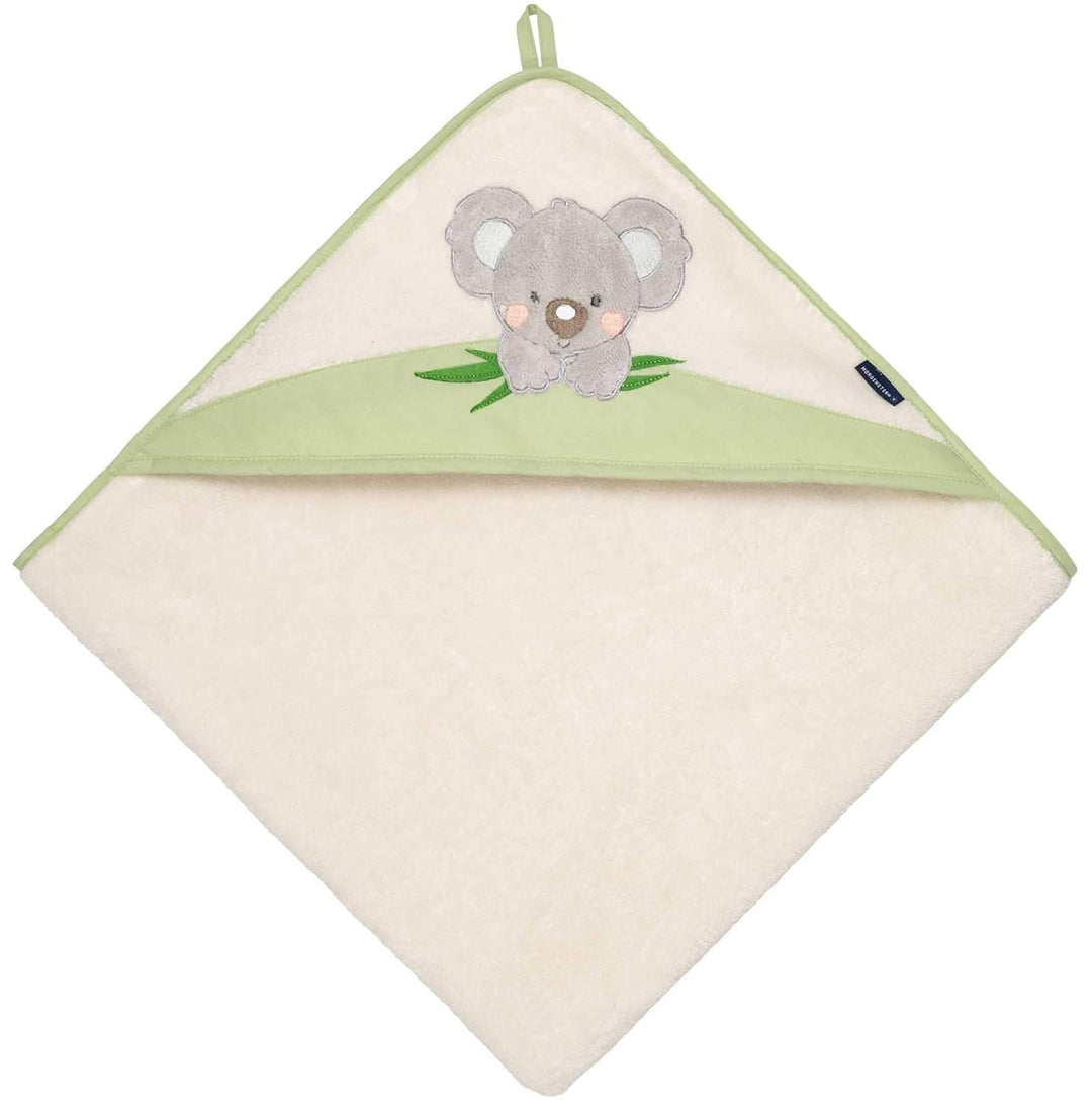 Morgenstern Kinder Kapuzenhandtuch 100x100 Koala grün, Grün