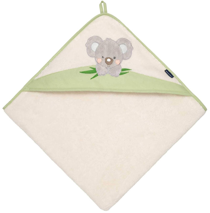Morgenstern Kinder Kapuzenhandtuch 100x100 Koala grün, Grün