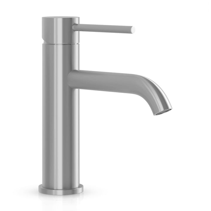 Søvang Wasserhahn Bad – Waschtischarmatur 18,3 cm, Waschbeckenarmatur Gebürsteter Edelstahl, Anti-Fi