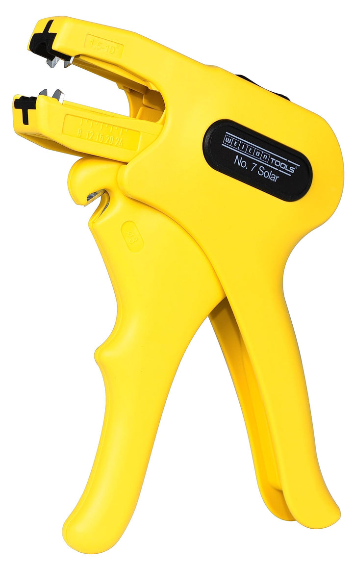 WEICON TOOLS Abisolierzange No. 7 Solar I Abisolieren und Entmanteln von Solarkabeln und Photovoltai
