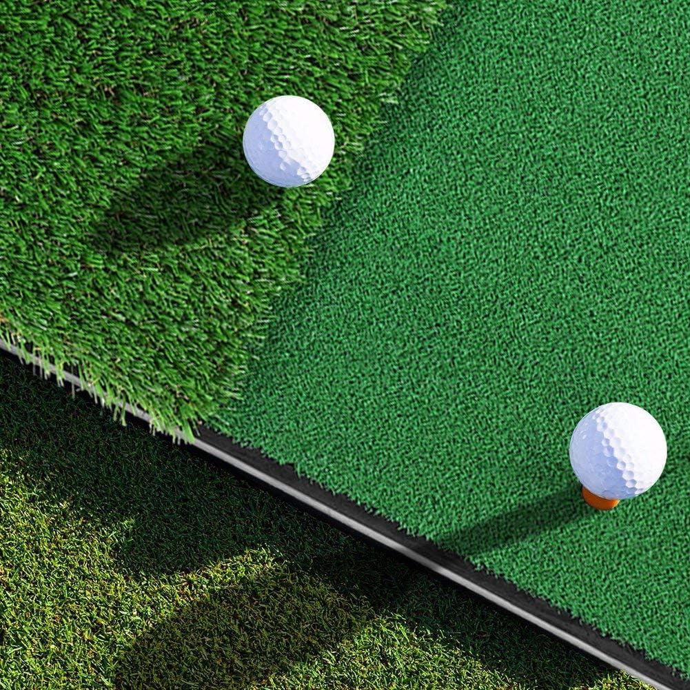 Ejoyous Übungsmatte Trainingsmatte, Golfmatte Abschlagmatte Schlagmatten Grasmatte mit 2 Arten Rasen