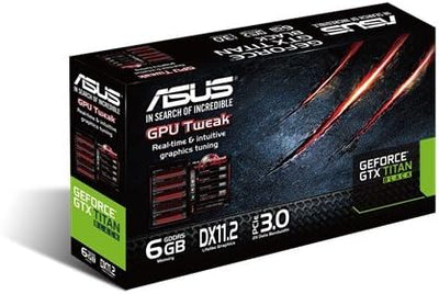 Asus VGA GTXTITANBLACK-6GD5 NVIDIA Grafikkarte (PCI-e, 6GB, GDDR5 Speicher, VGA 1, GPU)
