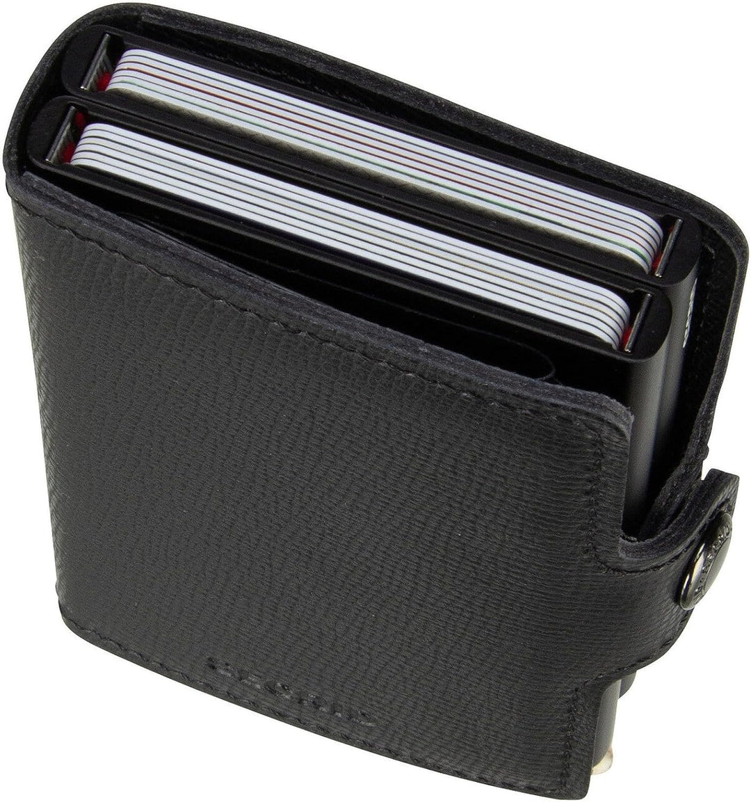 Secrid Herren Twin Reisezubehör-Kartenhalter im Umschlagformat 24mm slim Schwarz, 24mm slim Schwarz