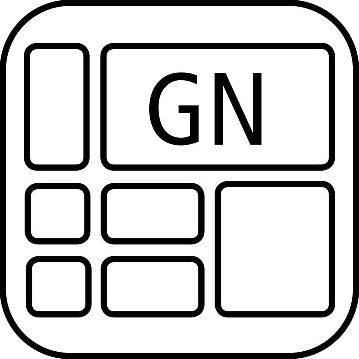 APS 82004 GN 1/1 Polycarbonat Behälter, 53 x 32.5 x 6.5 cm 8.5 ltr. GN 1/1 - 53,0 x 32,5 cm, 6,5 cm