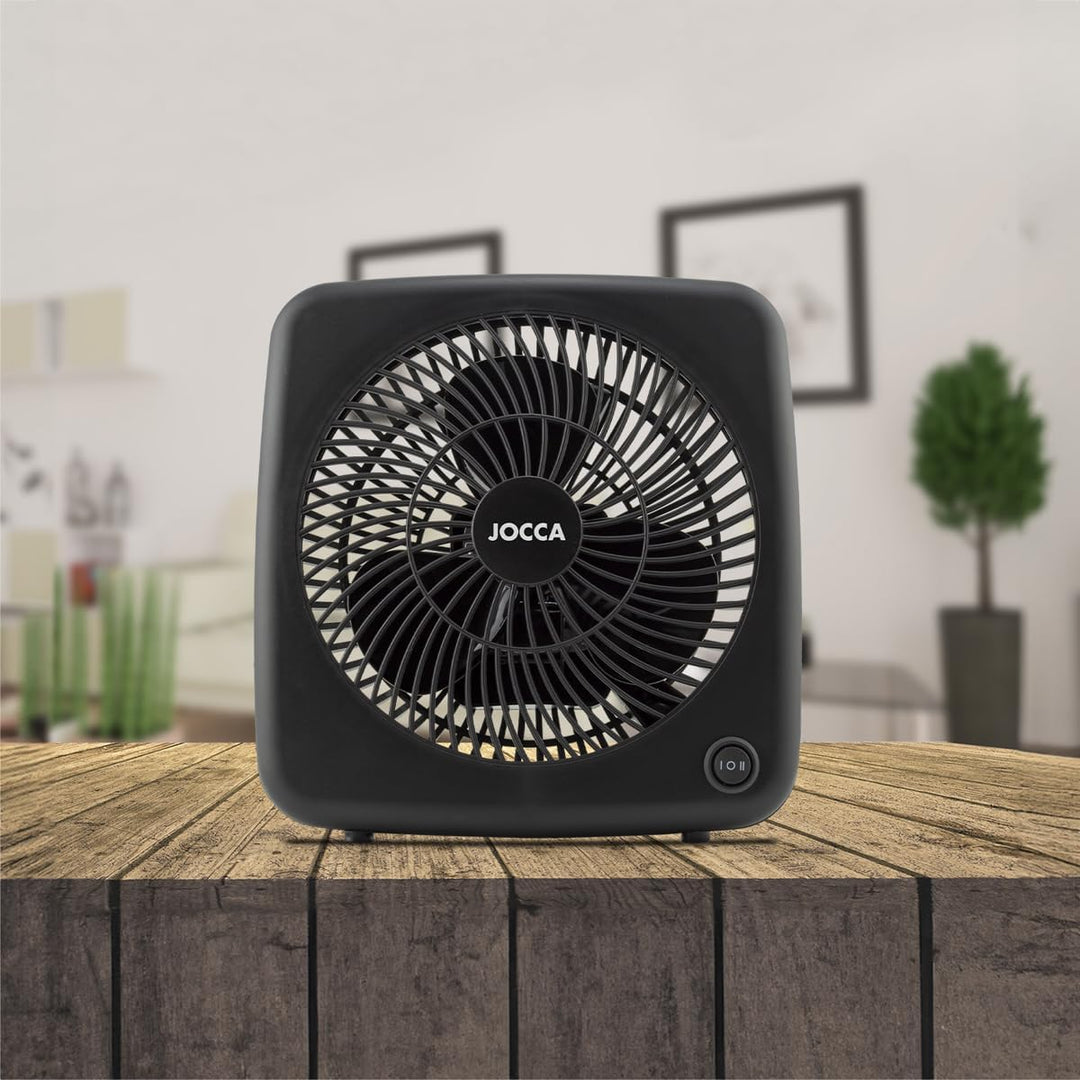 Jocca Tischventilator 18 cm | 2 Geschwindigkeitsstufen | Leiser Betrieb 57 dB | 30W Energieeffizient