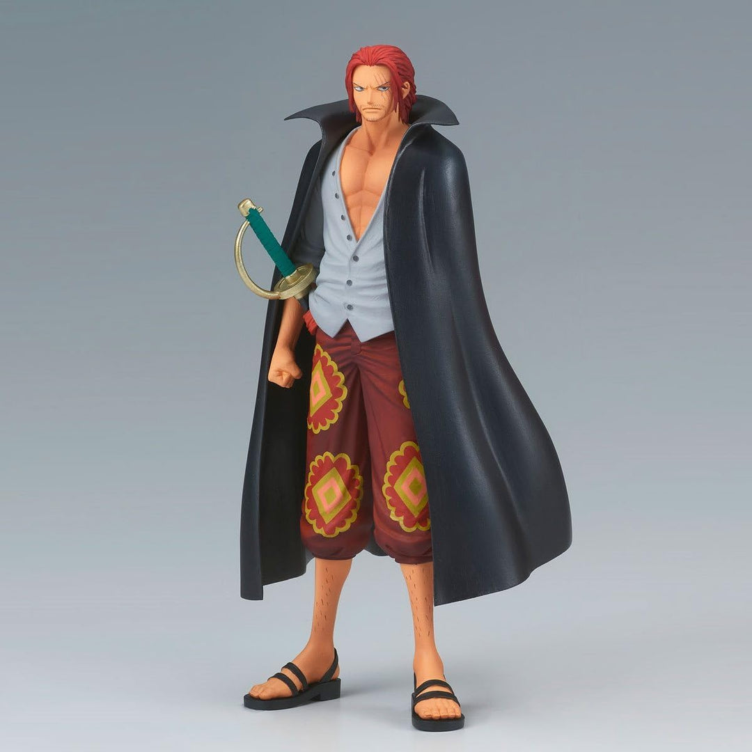BANPRESTO Shanks One Piece Actionfigur, Film Red, Dxf The Grandline Series, 17 cm, Mehrfarbig, BP881