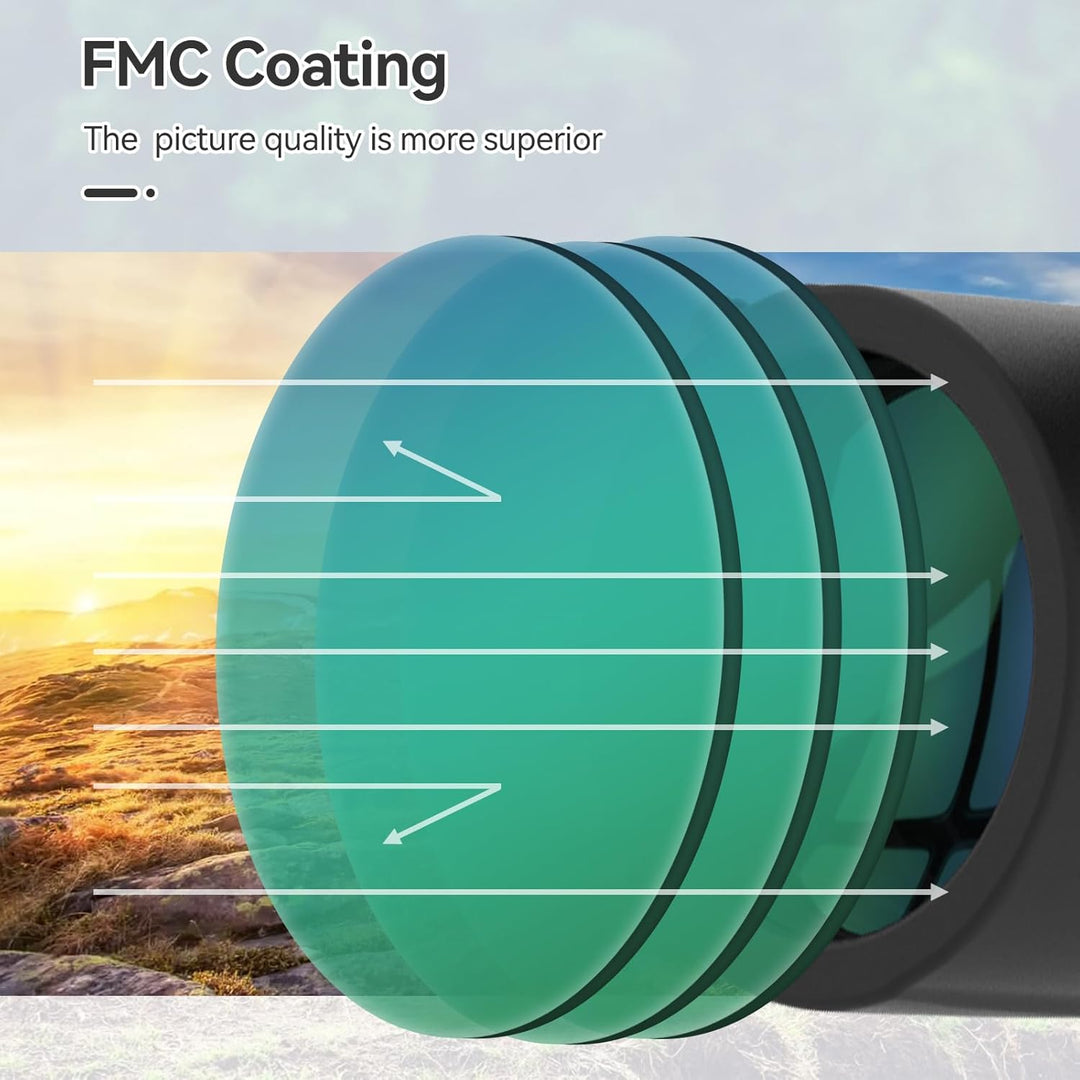 Svbony SA205 Fernglas für Erwachsene, 10x42 ED Flat Field Korrektur BAK4 FMC Grosses Okular Hohe Ver