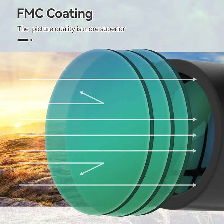 Svbony SA205 Fernglas für Erwachsene, 10x42 ED Flat Field Korrektur BAK4 FMC Grosses Okular Hohe Ver