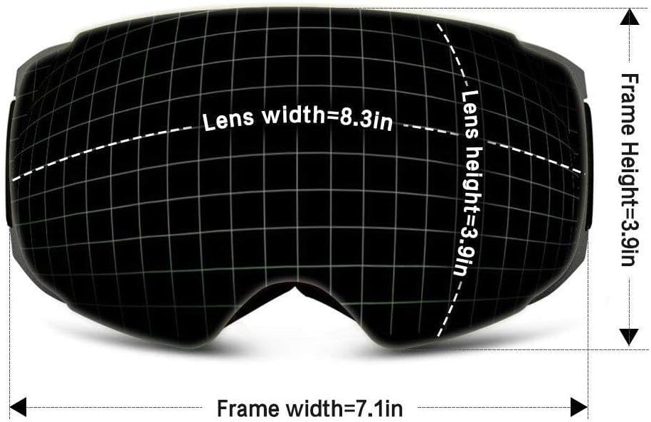 OhO Camera Ski Goggles, 4K Camera Snowboard Goggles with Adjusted View of Camera Recroding Wifi-Mult