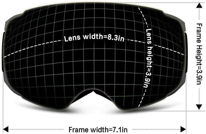 OhO Camera Ski Goggles, 4K Camera Snowboard Goggles with Adjusted View of Camera Recroding Wifi-Mult