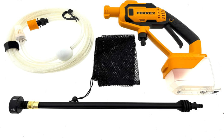 FERREX 20V Akku-Hochdruckreiniger, 20 bar, 160 l/h, Kabelloser Bewässerung und Reinigung, mit 6m Sch