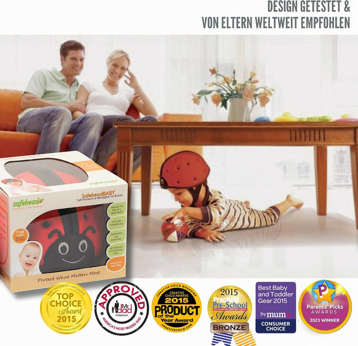 SafeheadBABY Preisgekrönter Säuglingssicherheitshelm, Babyhelm zum Krabbeln, Spazierengehen, ultrale