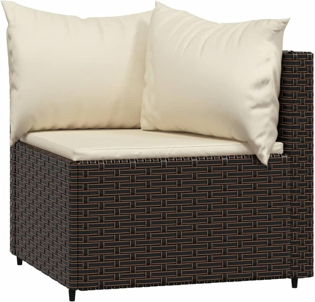 Yolola Poly-Rattan 2-Sitzer Balkonsofa | Balkonmöbel Kleiner Balkon | Gartensofa Set | Rattan Garten