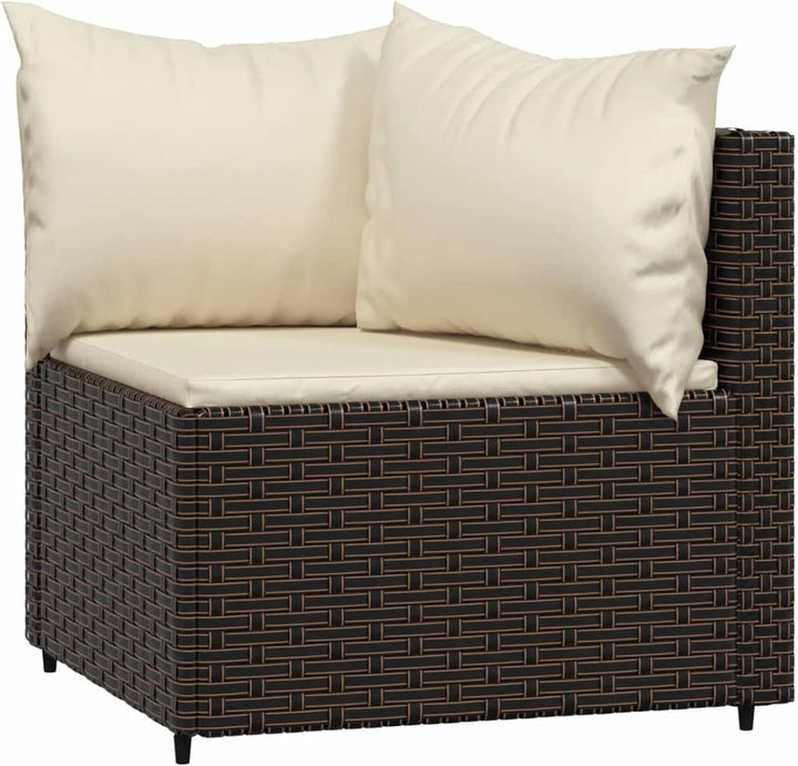 Yolola Poly-Rattan 2-Sitzer Balkonsofa | Balkonmöbel Kleiner Balkon | Gartensofa Set | Rattan Garten