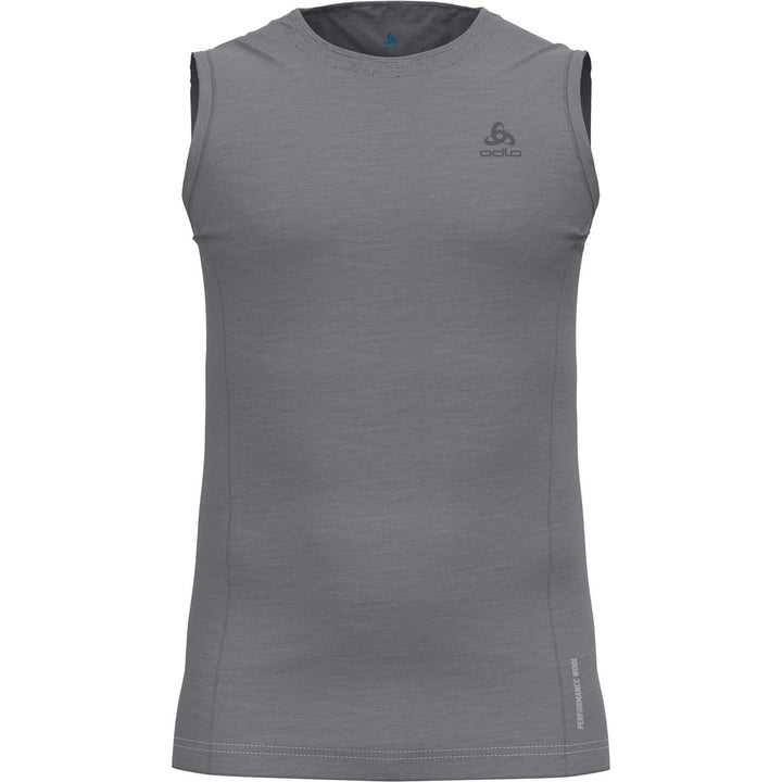 Odlo Herren Merino Performance 130 Gramm_111262 Funktionsunterwäsche Tanktop S Grey Melange, S Grey